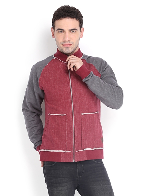 

Ed Hardy Men Maroon & Grey Sweatshirt