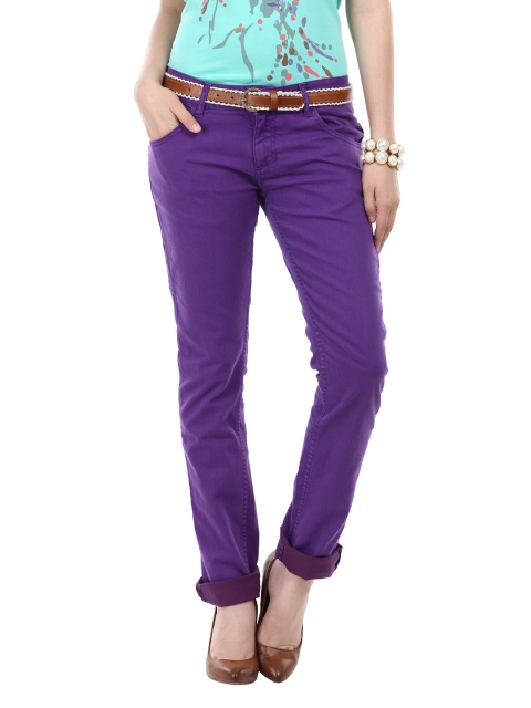 

ELLE Women Purple Jeans
