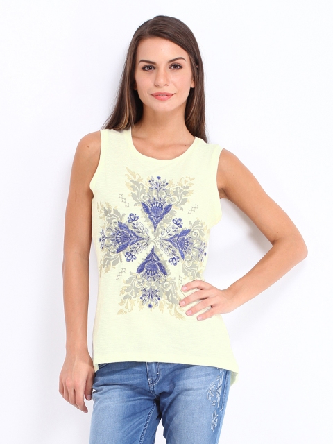 

ELLE Women Cream Coloured Top