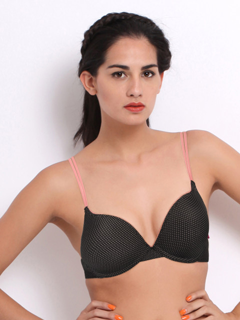 

Enamor Black Push Up Bra LB68