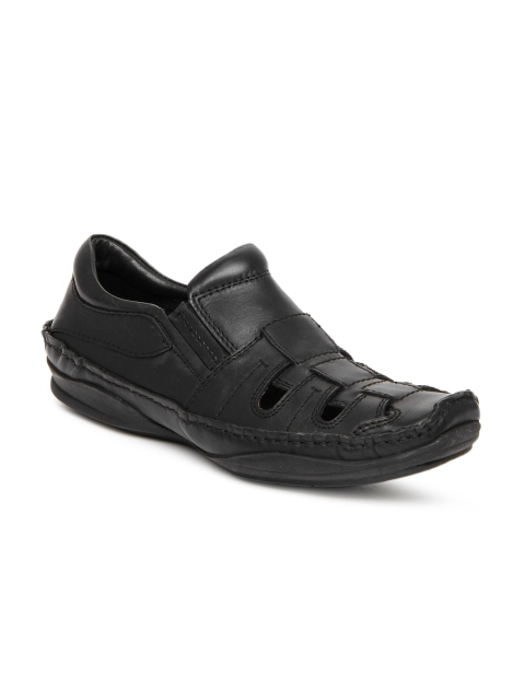 

Estd. 1977 Men Black Leather Casual Shoes