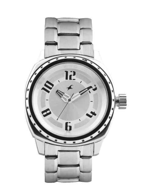 

Fastrack Men Silver-Toned Dial Watch 3071SM03