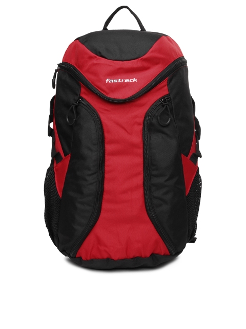 

Fastrack Unisex Red & Black Backpack
