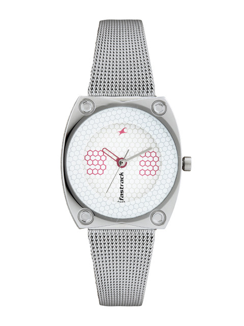 

Fastrack Women White Dial Watch NE6026SM01