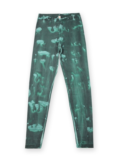 

Fiore Girls Green Printed Leggings