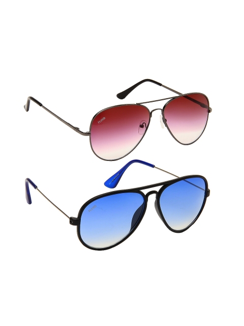 

Floyd Unisex Aviator Sunglasses with Free Gift, Metallic