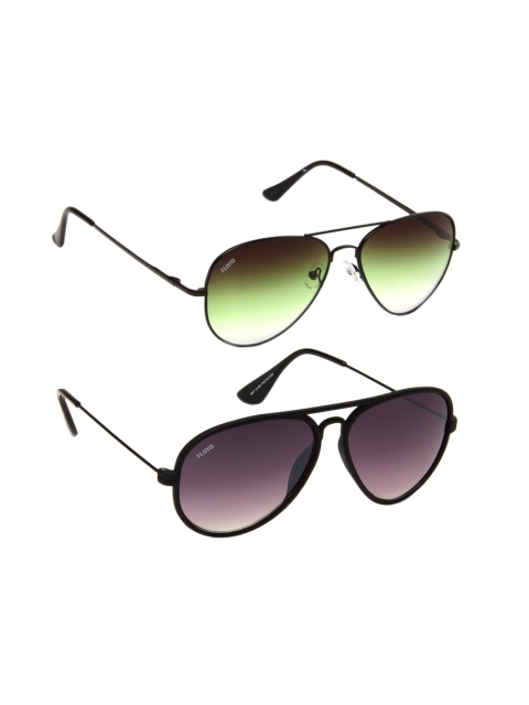 

Floyd Unisex Aviator Sunglasses with Free Gift, Black