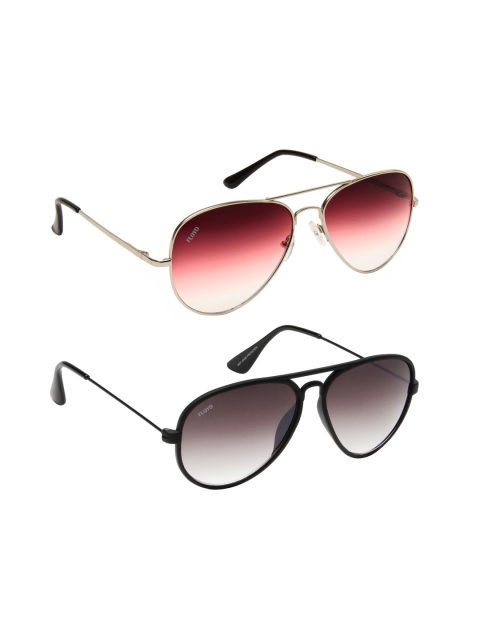 

Floyd Unisex Aviator Sunglasses with Free Gift, Steel