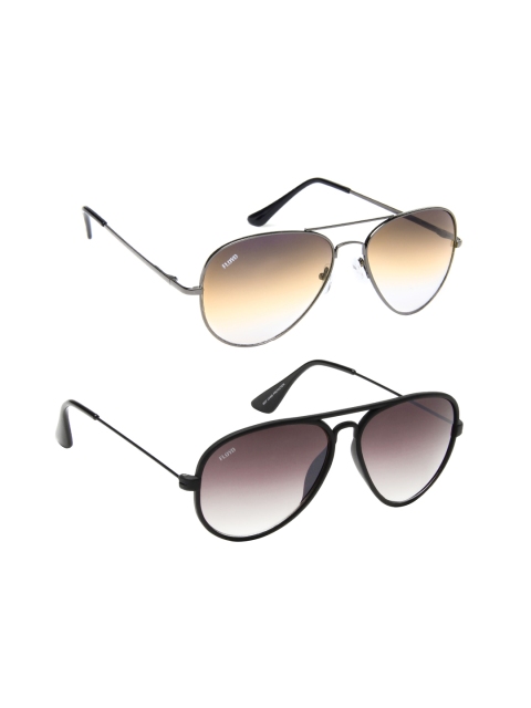 

Floyd Unisex Aviator Sunglasses with Free Gift, Metallic