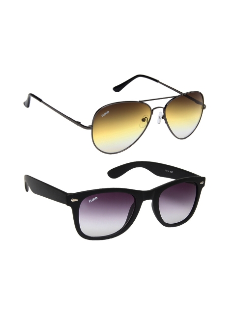 

Floyd Unisex Aviator Sunglasses with Free Gift, Metallic