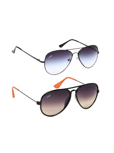

Floyd Unisex Aviator Sunglasses with Free Gift, Black