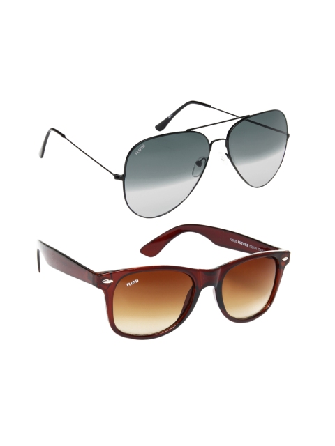 

Floyd Unisex Aviator Sunglasses with Free Gift, Black