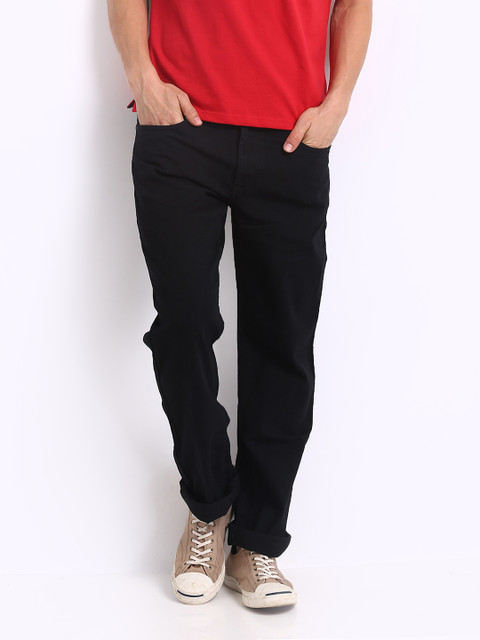 

Flying Machine Black Bruce Regular Straight Fit Stretchable Jeans