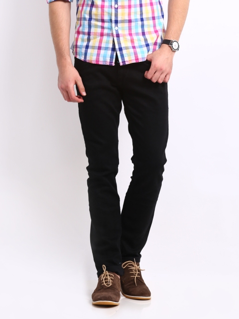 

Flying Machine Men Black Michael Slim Tapered Fit Stretchable Jeans