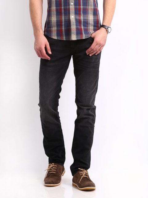 

Flying Machine Men Black Michael Slim Tapered Fit Stretchable Jeans