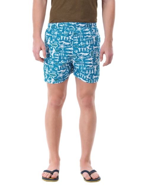 

Flying Machine Men Blue & White Boxers FMST0073