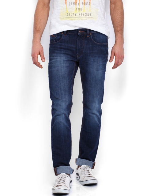 

Flying Machine Men Blue Michael Slim Tapered Fit Jeans