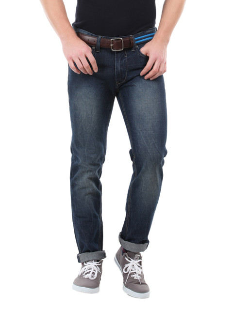 

Flying Machine Men Blue Prince Fit Jeans