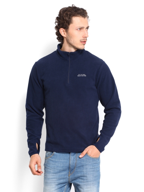 

Flying Machine Men Navy Sweatshirt, Navy blue