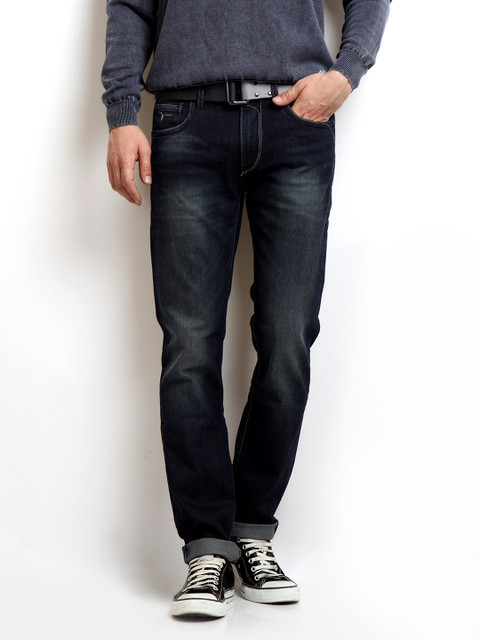

Flying Machine Navy Prince Slim Fit Jeans, Navy blue