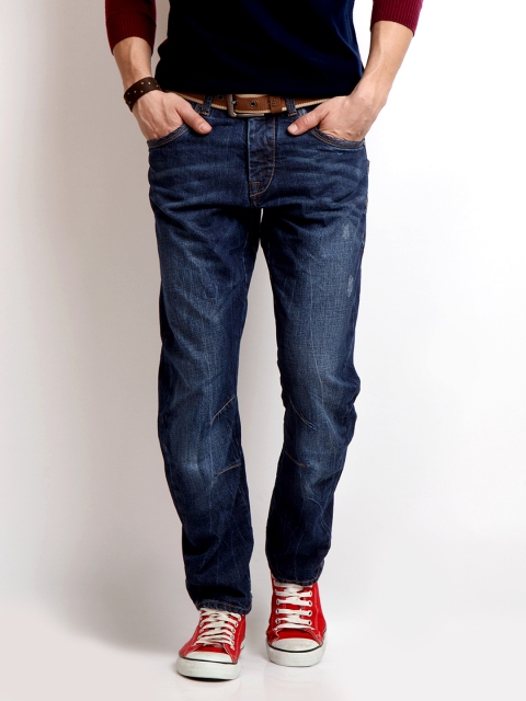 

Flying Machine Men Navy Regular Fit Jeans, Navy blue
