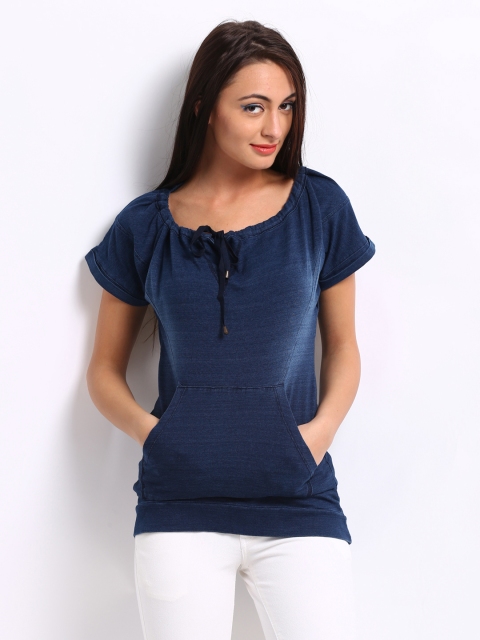 

Flying Machine Women Blue Tunic