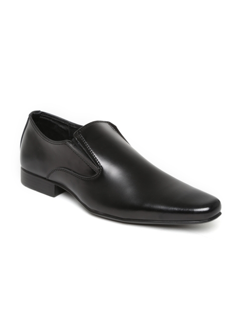 

Franco Leone Men Black Leather Formal Shoes