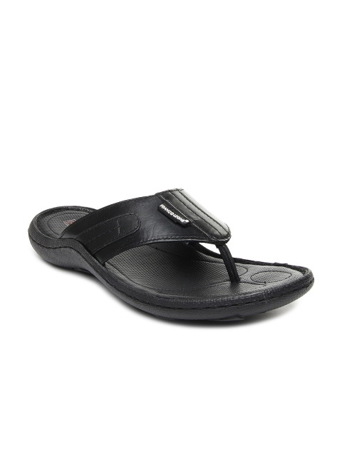 

Franco Leone Men Black Leather Sandals