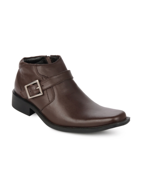 

Franco Leone Men Brown Leather Casual Shoes