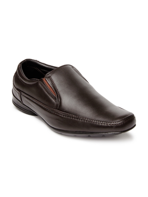 

Franco Leone Men Brown Leather Semiformal Shoes