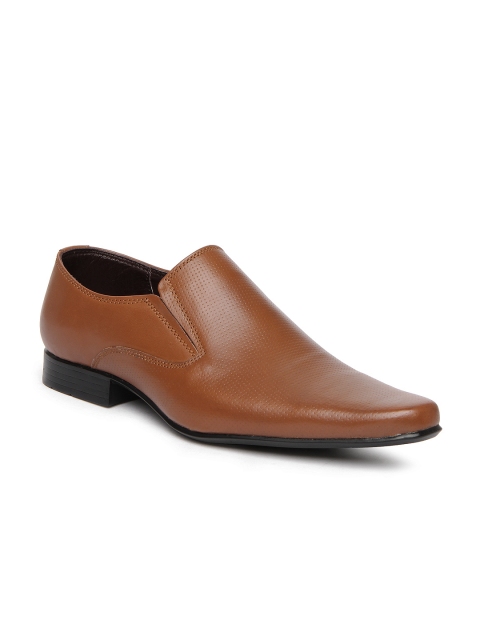 

Franco Leone Men Brown Leather Semi-Formal Shoes