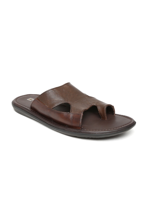 

Franco Leone Men Brown Leather Sandals