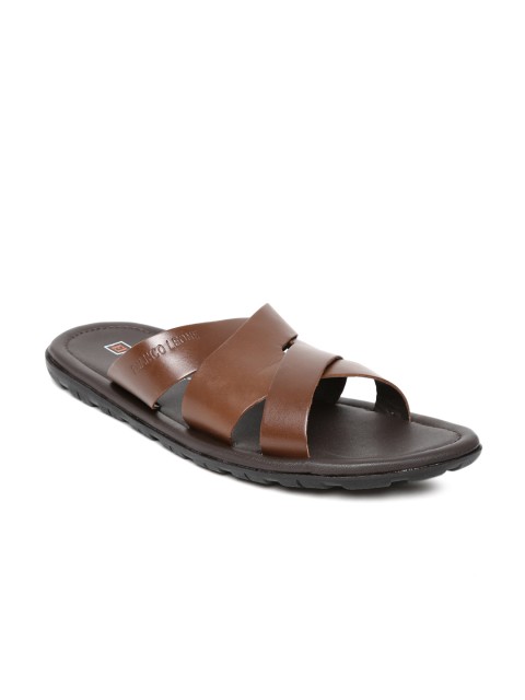 

Franco Leone Men Brown Leather Sandals
