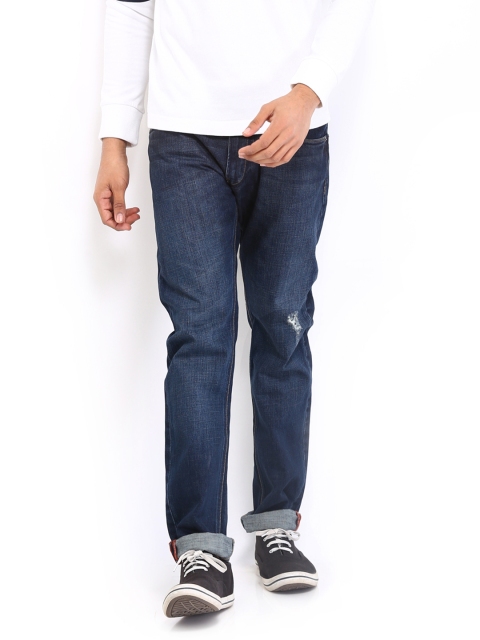 

French Connection Men Dark Blue Skinny Fit Jeans