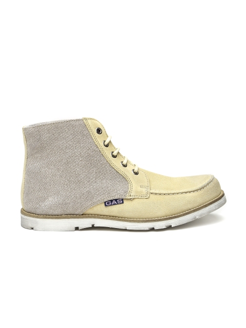

GAS Men Light Beige Suede Boots