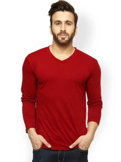 

GRITSTONES Men Maroon T-shirt