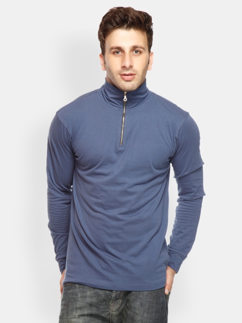 

Gritstones Men Blue T-shirt