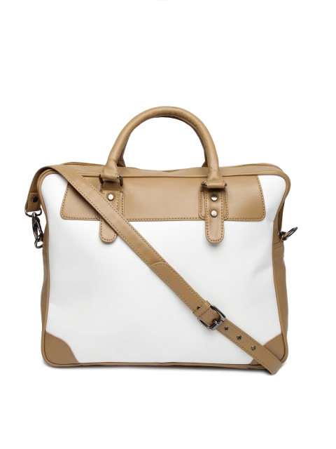 

Gauge Machine Women White & Brown Laptop Bag
