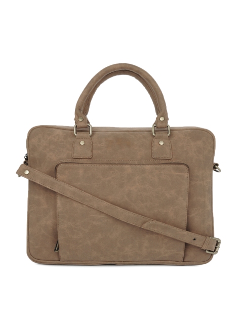 

Gauge Machine Women Brown Vegan Leather Laptop Bag