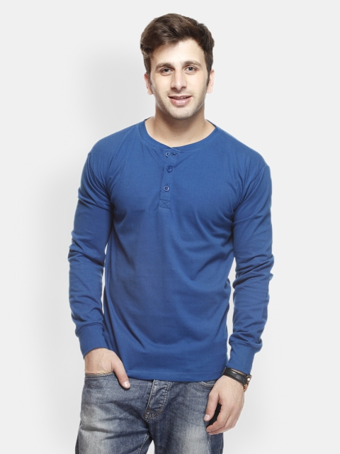 

Gritstones Men Blue T-shirt