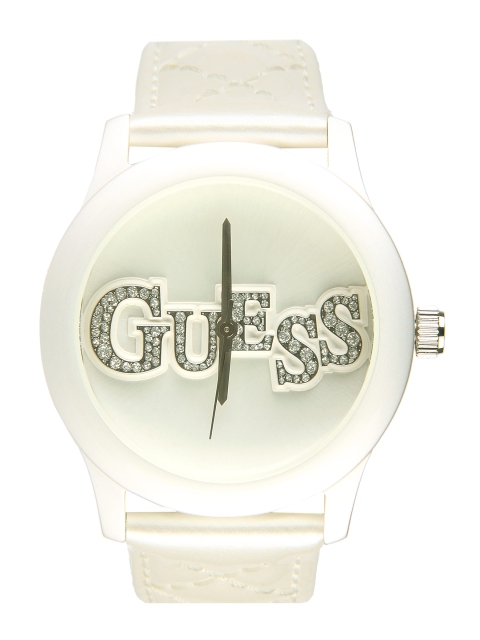 

Guess Women Quilty White Watch