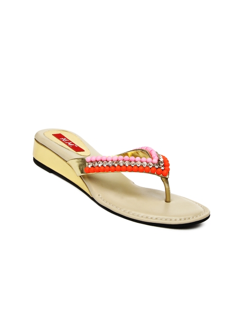 HM Women Pink & Orange Heels available at myntra for Rs.1169
