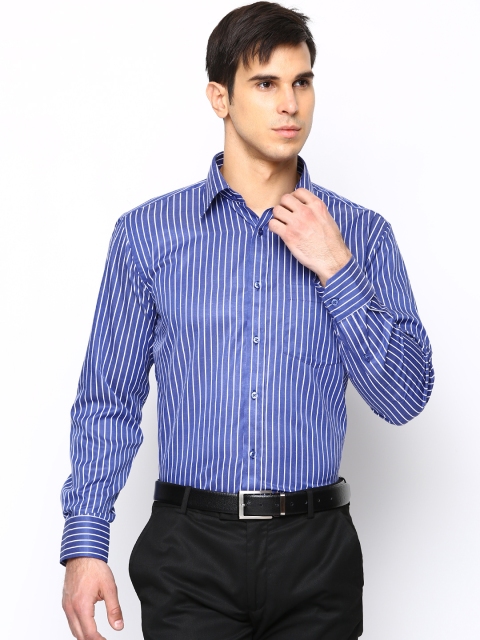 

Hancock Blue & White Striped Formal Shirt