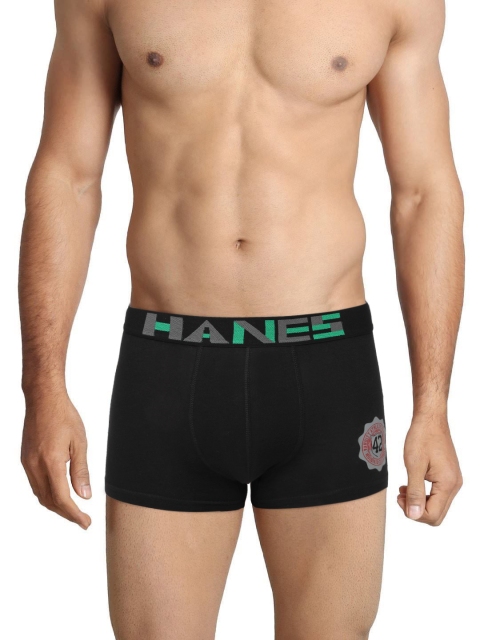 

Hanes Men Assorted Sports Trunks F608, Black