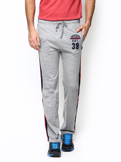 

Hanes Men Grey Melange Track Pants