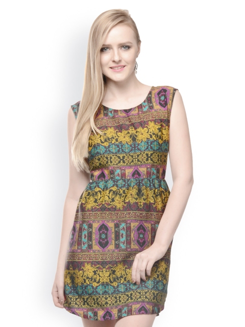 

Hapuka Multicoloured Printed A-Line Dress, Multi