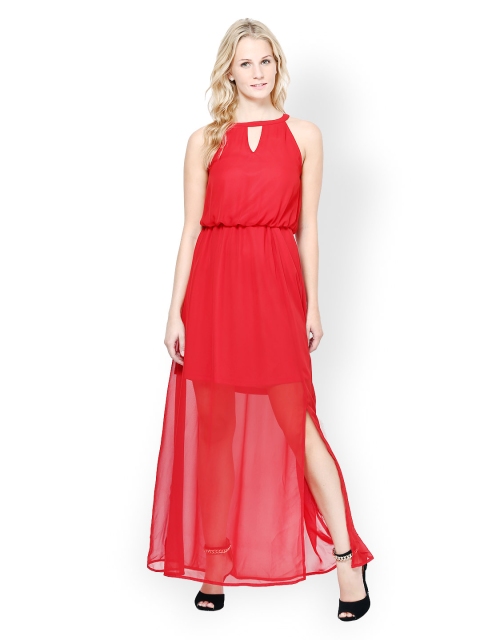 

Harpa Maroon Maxi Dress