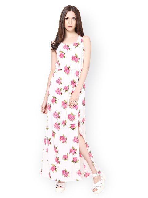 

Harpa Cream-Coloured Printed Maxi Dress