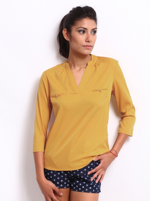 

Harpa Women Mustard Yellow Top