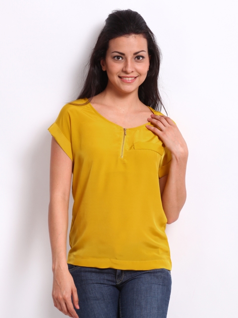 

Harpa Women Mustard Yellow Top
